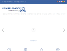 Tablet Screenshot of hanselmann.de